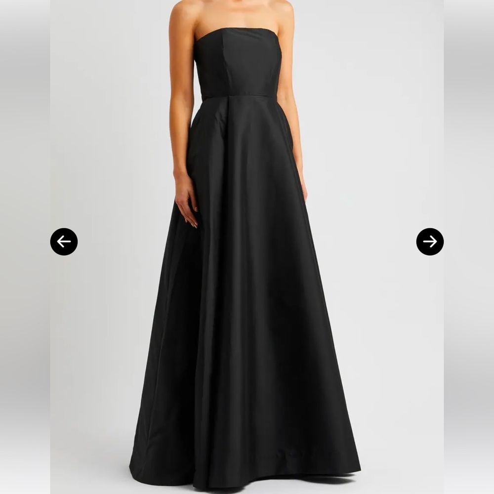 BERNADETTE - Isa Taffeta Strapless Gown-size 38/US 2/4 - pristine condition NWOT